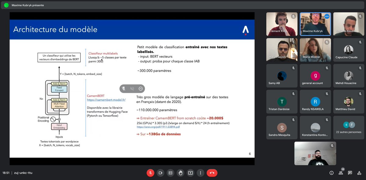 ...Qui nous décrivent l'architecture du modèle qu'ils utilisent en production