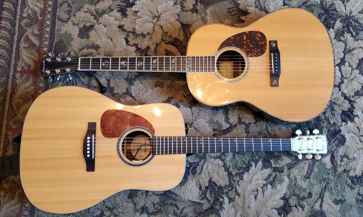 southpawpete's tweet photo. Spent the morning recording with these two beauties. The mics are especially loving that Larrivee L10. 

#EchoesOfAutumn  #Hazelgreymusic #Larrivee #SimonAndPatrick #GodinGuitars https://t.co/nXiSdXPZvD