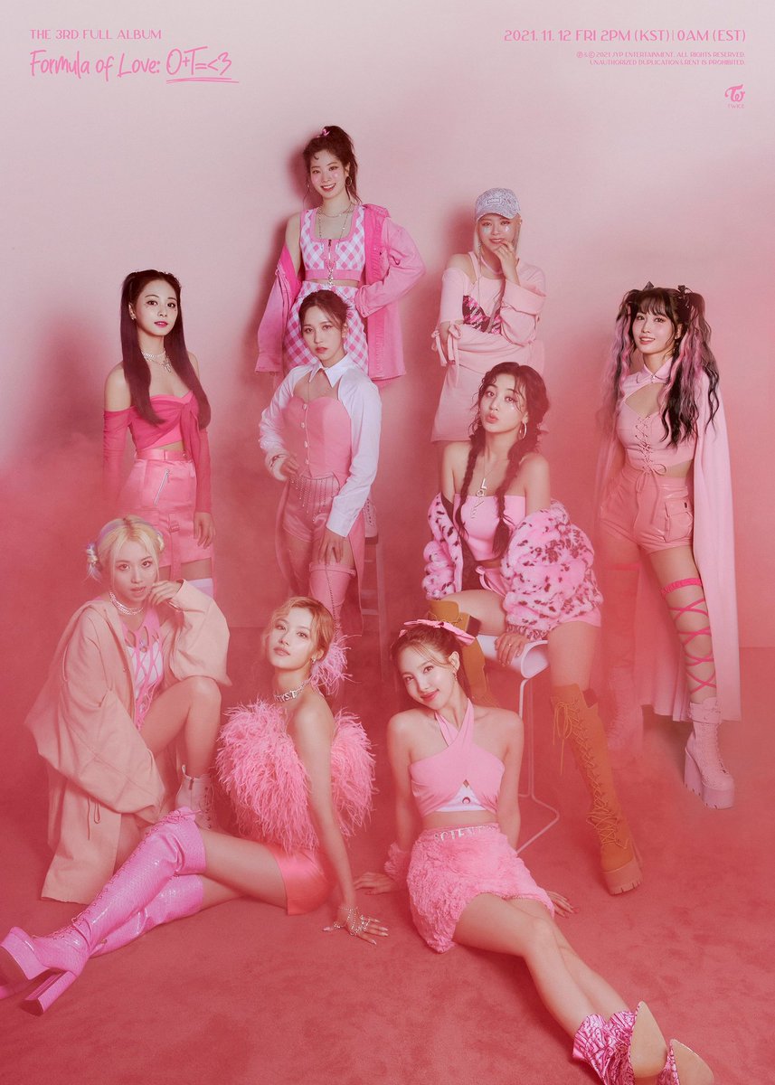 TWICEFRANCE's tweet photo. Les ONCES, après avoir vu les photos teasers des albums, quelle est votre version préférée ? 
#ONCE #TWICE #FormulaOfLove @JYPETWICE https://t.co/HC7RNPmrUe