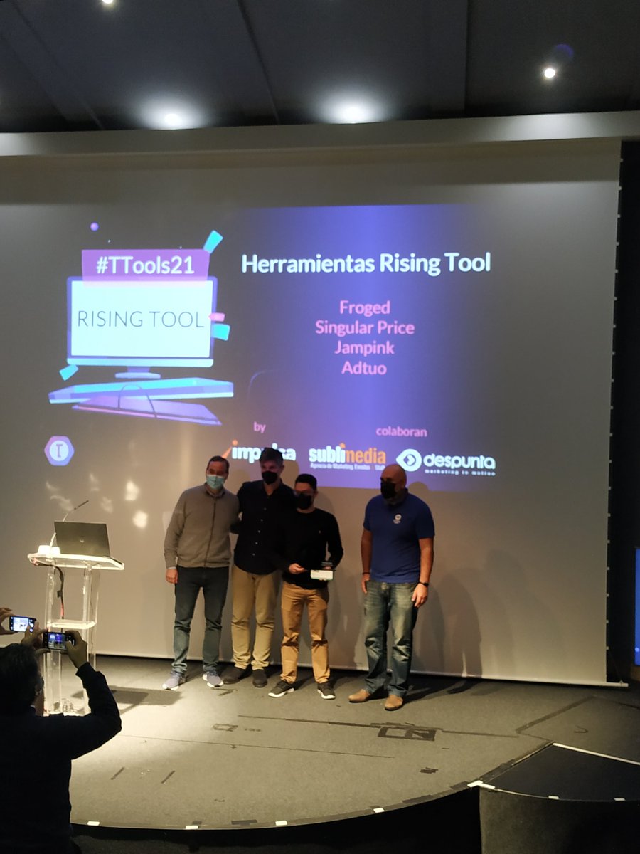 La herramienta ganadora del premio 🏆🏆 Rising Tool es #Jampink. ¡Enhorabuena!

#TTools21