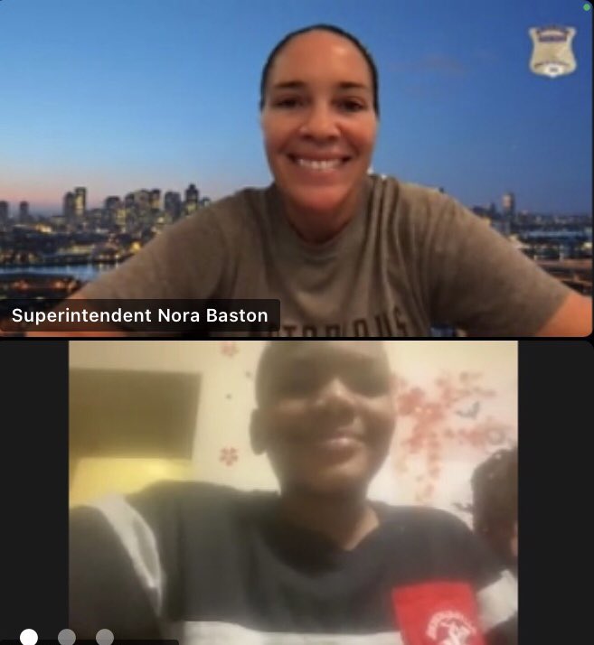 BCEengagement's tweet photo. @bostonpolice Officers of the BCE 💙 all the yummy dishes our “#teachmetofish” youth made this week! Thanks to @boston_pal &amp; @LingziFDN for this wonderful #policepartnership #familyfirst #kidchefs #copsandcommunity #whyweserve https://t.co/MBGY1P7Nhs