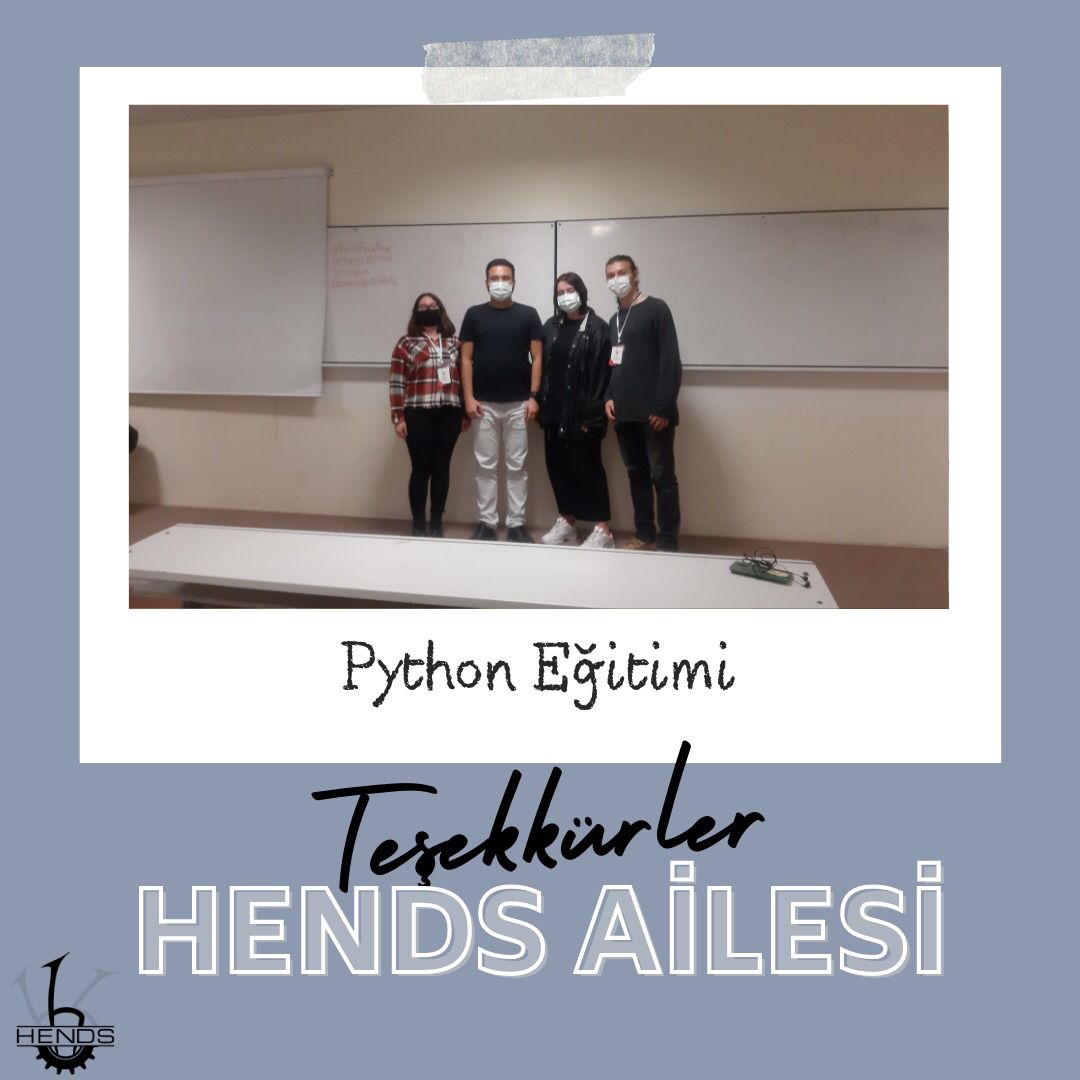 HendsHacettepe's tweet image. 19 Ekim, 26 Ekim ve 2 Kasım tarihlerinde 3 oturumdan oluşan Python Eğitimimizi gerçekleştirdik.  Katılan tüm arkadaşlarımıza teşekkür ederiz. Sonraki etkinliklerimizde görüşmek üzere 👋

#hendshacettepe #hacettepeüniversitesi #pythoneğitimi #Python