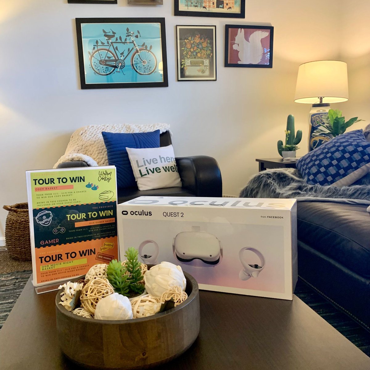 ProvinceKent's tweet photo. Schedule a tour today for a chance to win one of these three awesome giveaway baskets! Giveaway ends November 8th, so be sure to stop in for a tour before then!🥳🏡 https://t.co/MhwHDmKTJr