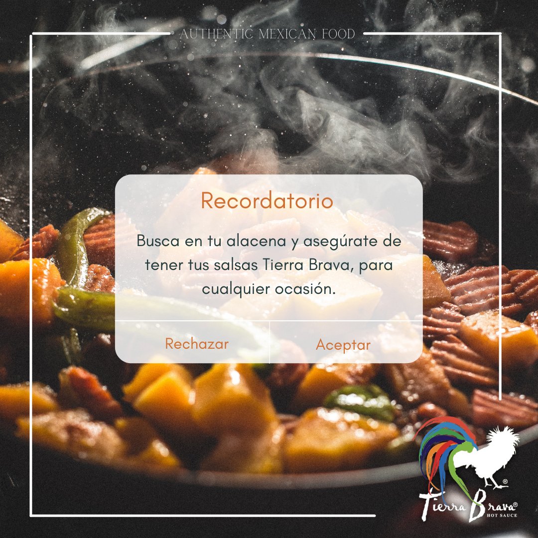 stierrabrava's tweet photo. Siempre es bueno tener una rica salsa en casa, por eso, salsas Tierra Brava es tu mejor opción para cualquier ocasión.

#food #homemade #hotsauce #us #salsatierrabrava #chef https://t.co/6KFW4RFGWX