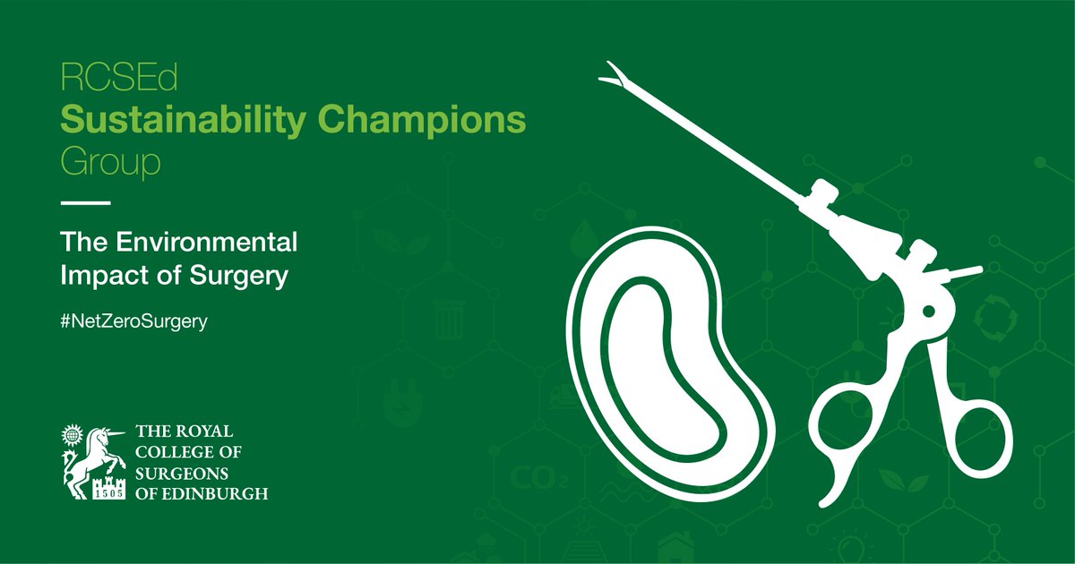 RCSEd's tweet photo. 1/3 of the carbon footprint of an operation is caused by procurement: how about trying some of NEW re-usable items? Is there anything on your set that could be swapped to re-usable? Metal kidney dishes and gallipots? Re-usable ports? Refillable ligaclips?
#NetZeroSurgery #COP26 https://t.co/kDFJYh7e2l