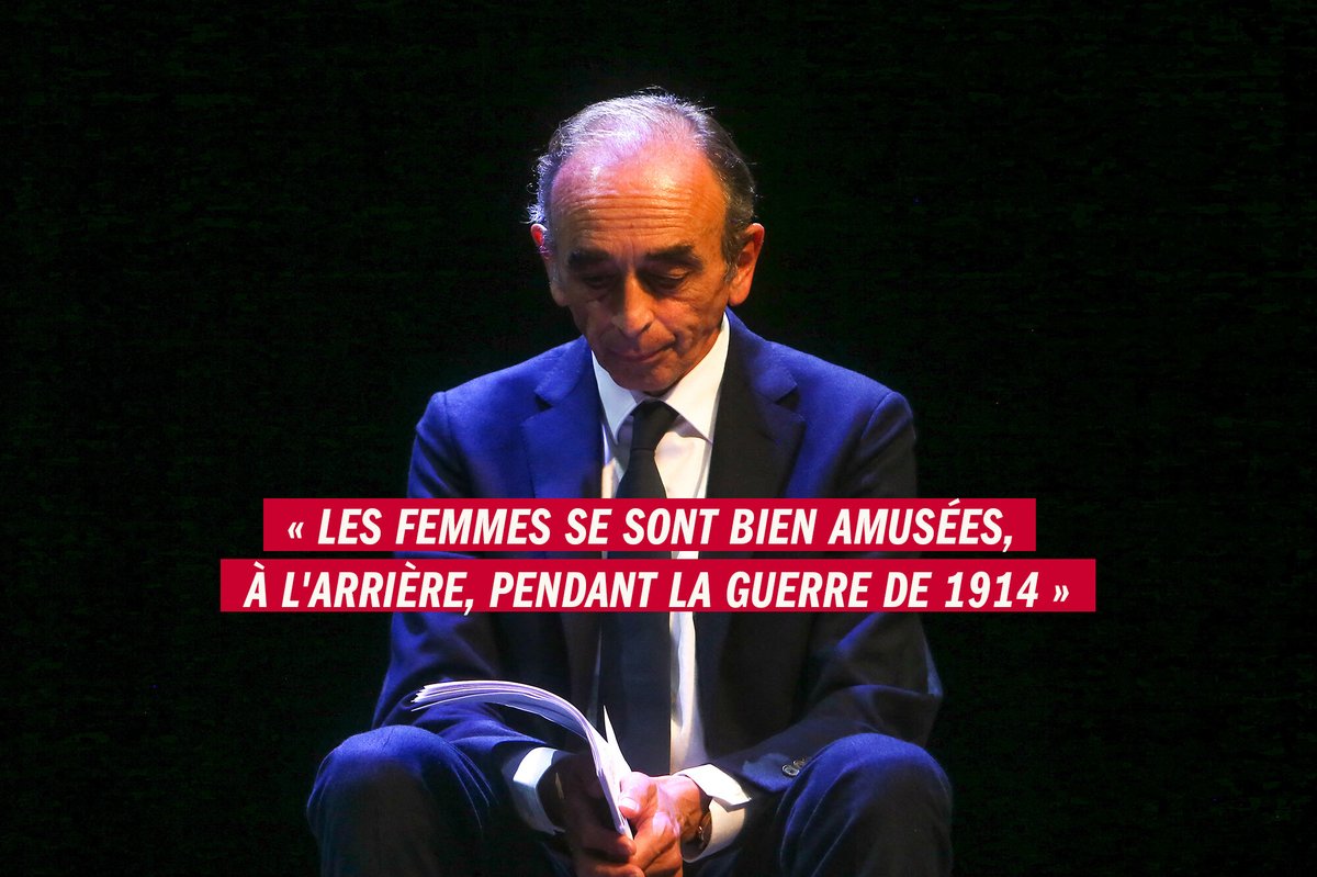 Articles, livres, discours : nous avons exhumé 25 ans de sorties sexistes d'Éric Zemmour.

De son ouvrage 'Le premier sexe' jusqu'à ses débats récents sur CNews, nous faisons remonter des dizaines de déclarations misogynes.

➡️ l.franceinter.fr/XfP