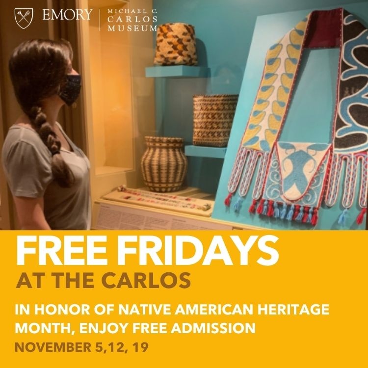 carlosmuseum's tweet photo. Are your kids out of school tomorrow? Receive FREE admission at the #CarlosMuseum and spend the day a world away, exploring special exhibitions and collections spanning five continents and nine millennia.
#FreeFriday #DayOffSchool #NativeAmericanHeritageMonth #FreeAtlanta https://t.co/nPyWXotQ5R