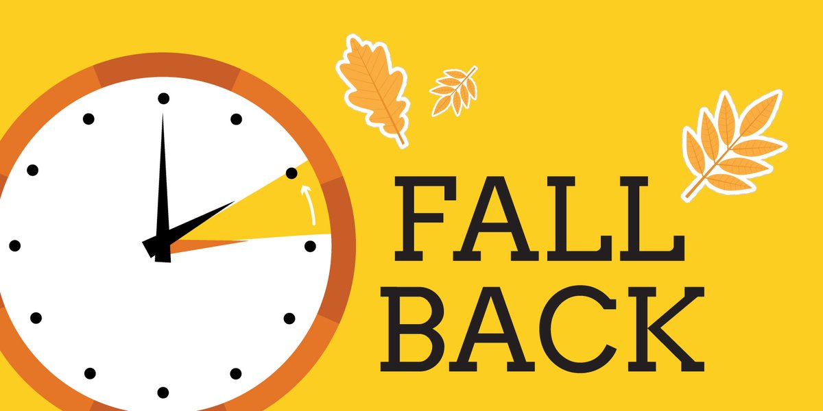 MBGov's tweet photo. Reminder to set your clocks back. Daylight Saving Time Ends Sunday, November 7. https://t.co/PXcv2xcE4U https://t.co/xj1ydIM1Md