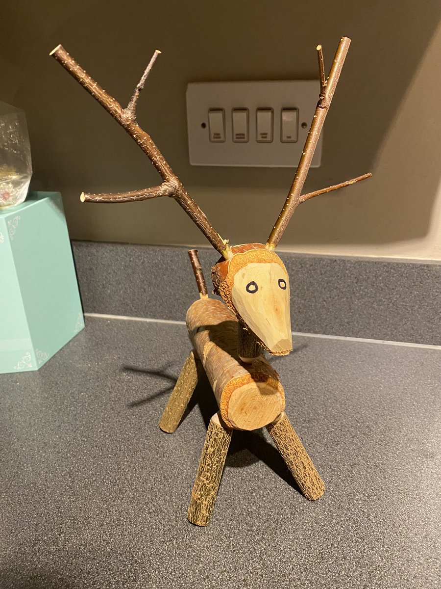 missburnstech's tweet photo. Had the best time doing Green Woodworking yesterday at Cultybraggan with the Practical Woodwork class! Even managed to take part and make my own reindeer! https://t.co/Yu9lqosuDA