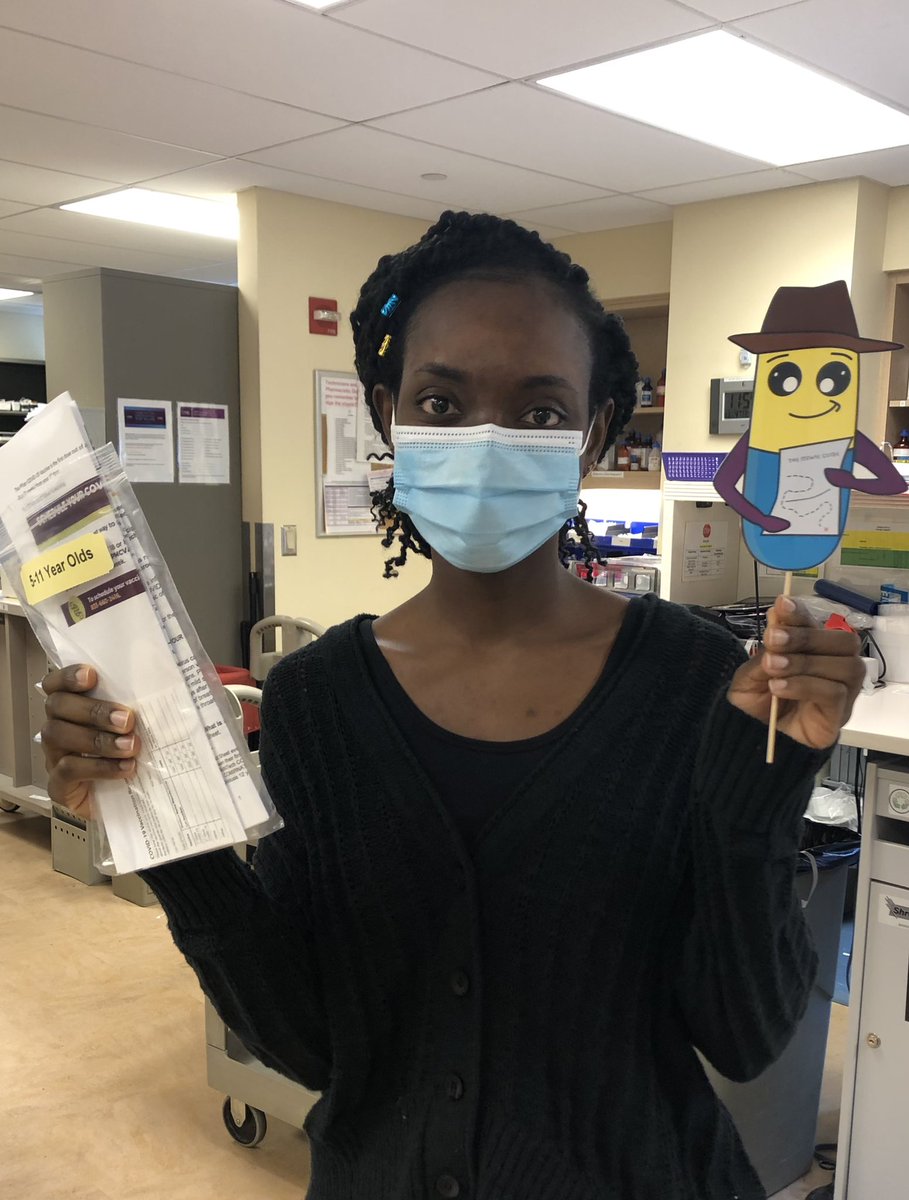 AspStewie's tweet photo. Where in the world is Stewie Sandiego? Today we found our incredible Pharmacy Resident, Esther Esadah, packaging info to send with the 5-11 year old COVID-19 vaccines! Prevention is the best stewardship after all! https://t.co/u0k4yrDOG0