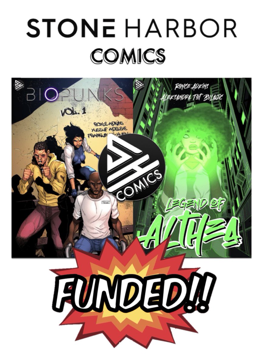 We did it y’all! My campaign with <a href="/WeAreZoop/">WeAreZoop</a> is fully funded!!! #StoneHarborComics is here to stay! But the journey isn’t over yet. You can still support the campaign &amp; help reach my stretch goals! 1st is unlocking the Spanish editions of my comics!

Link: zoop.gg/c/stoneharborc…