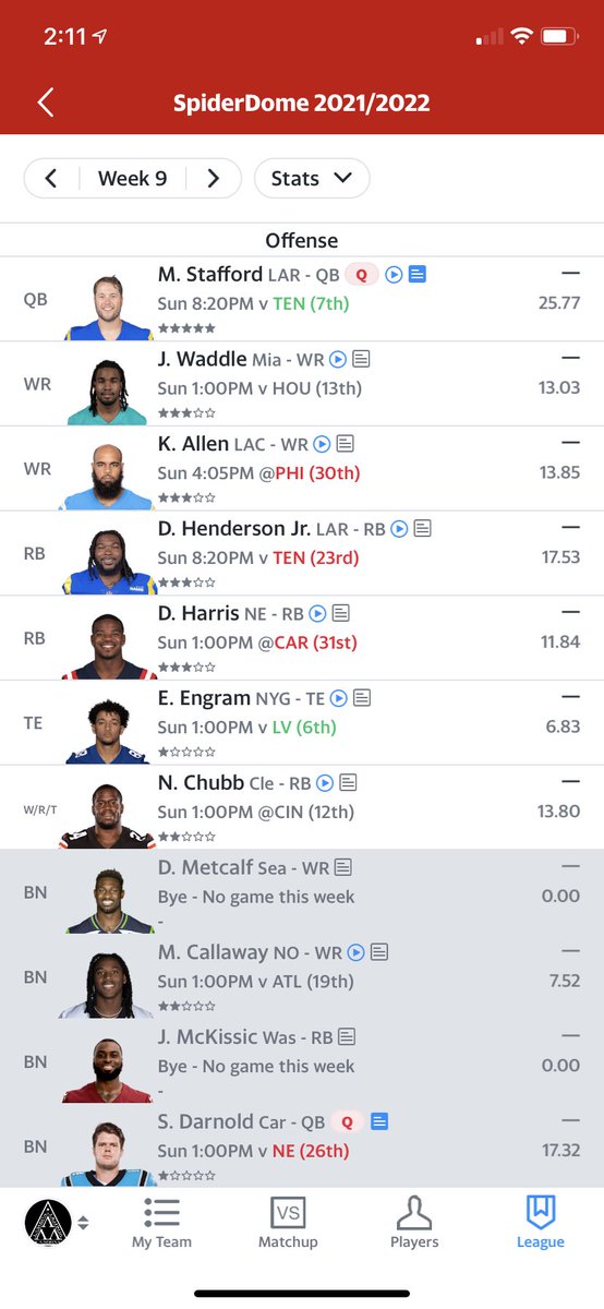 lamma23's tweet photo. @FFBTradeWiz @Fantasy_Guru My team is first. Teams that targeting are 2nd &amp; 3rd &amp; 4th pics. Thanks for the help! https://t.co/iseIXfyGGf