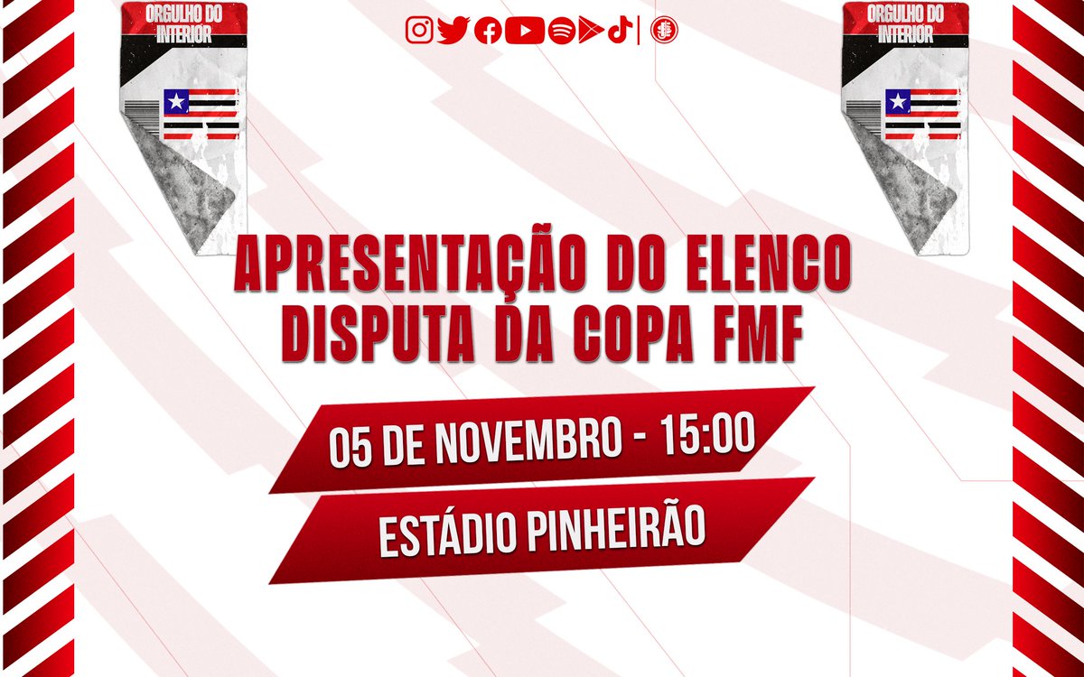 JuventudeSamas's tweet photo. É AMANHÃ!
Você é nosso convidado para conhecer das arquibancadas o novo elenco do Poraquê e nos apoiar rumo a mais essa conquista, te vejo às 15 horas no estádio Pinheirão.
Entrada Gratuita/ Use Máscara 😷
#OrgulhodoInterior
#PraCimaSamas🔴⚪⚫ https://t.co/viXhvDJf9c