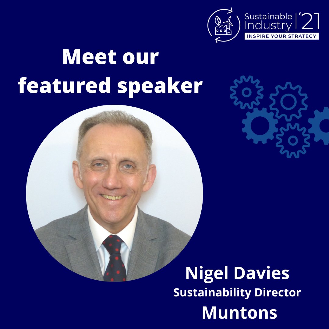 sureb2b's tweet photo. Nigel Davies, Sustainability Director at @MuntonsPlc will be discussing practical sustainability - Lessons from driving the triple bottom line in food and beverage at #sustainableIndustry21 on 9th Nov! 

#ukmfg #sustainable #Strategy #SustainableIndustry #fmcg #fmcgindustry https://t.co/7iOuNlYidd