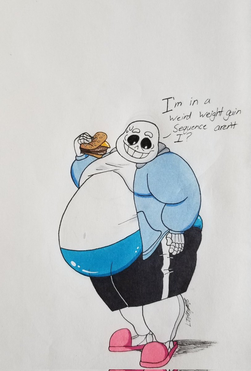 Sleepless1027C's tweet photo. I think he's tired of my shit. #Sans #fat #chub #superchub #ssbhm #weightgain #fatsans https://t.co/2LvalOCJb7