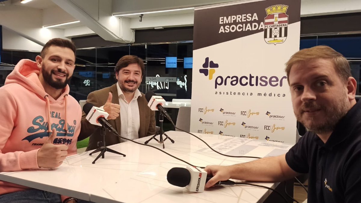 practiser_am's tweet photo. 🎙 Tertulia Blanquinegra de @EfesistaOficial, con David Ayala y Daniel Astilleros, de @cb_cartagena, patrocinada por #Practiser, en @fcc_business.
➡️ https://t.co/QSu4PRifh6
#SeccionesAlbinegras #PractiserConElDeporte https://t.co/YKrkWZafGS