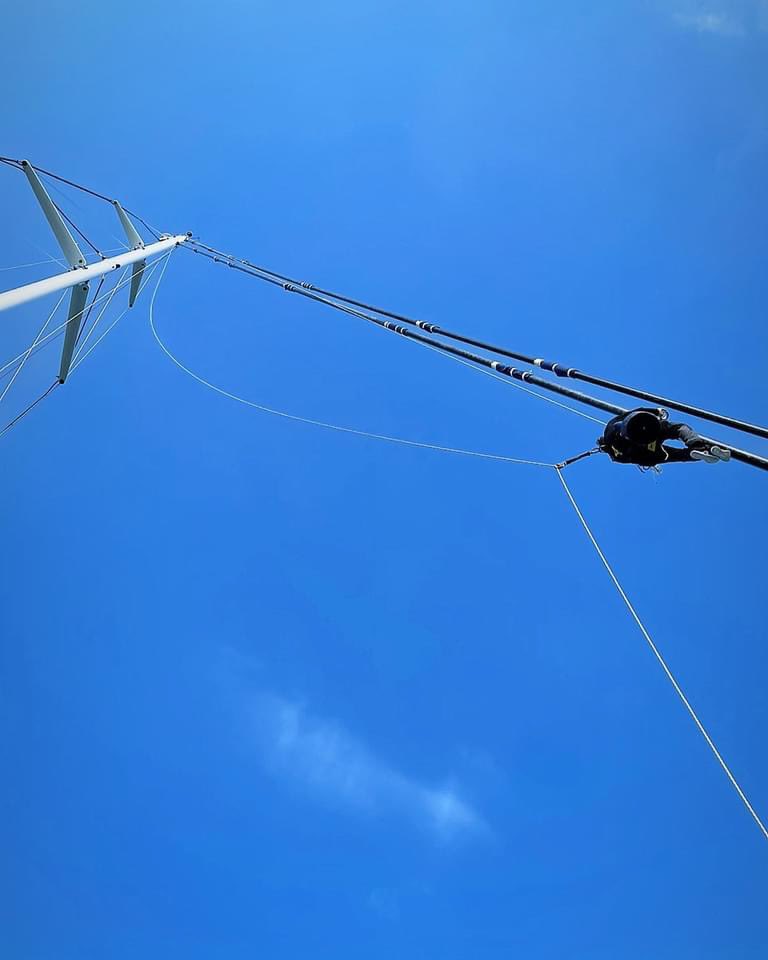 Red sky at night, rigger’s delight! Another great day on SY Prana!

#superyacht #rigging #riggerslife #rig #yacht #rigger #mast #sunset @pendennisyachts