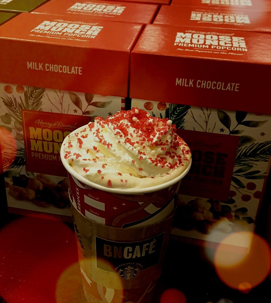 #bnredcup day here at Barnes and Noble. New winter drinks have launched.  Our new favorite 3pm pick me up is the Irish Creme cold brew.  What's yours?