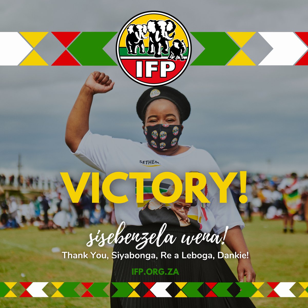 #VoteIFP (@ifp_national) on Twitter photo #Victory! Thank You, South Africa! We are humbled by your confidence & Trust in Us! #Sethembe #TrustUs Work begins NOW! #SisebenzelaWena #WeWorkForYou ๐๐๐๐ฟ๐ฆโ๐ผ๐๐ผ #LetsGetSAToWork! #ElectionResults2021 <a href="/IFP_KZN/">Inkatha Freedom Party in KwaZulu-Natal_Legislature</a> <a href="/ifp_gauteng/">Inkatha Freedom Party in Gauteng_Legislature</a> <a href="/ifpwesterncape/">Inkatha Freedom Party Western Cape</a> <a href="/MkhulekoHlengwa/">Mkhuleko Hlengwa MP</a> <a href="/Liezl_vdMerwe/">Liezl van der Merwe</a> #Victory! Thank You, South Africa! We are humbled by your confidence & Trust in Us! #Sethembe #TrustUs Work begins NOW! #SisebenzelaWena #WeWorkForYou ๐๐๐๐ฟ๐ฆโ๐ผ๐๐ผ #LetsGetSAToWork! #ElectionResults2021 <a href="/IFP_KZN/">Inkatha Freedom Party in KwaZulu-Natal_Legislature</a> <a href="/ifp_gauteng/">Inkatha Freedom Party in Gauteng_Legislature</a> <a href="/ifpwesterncape/">Inkatha Freedom Party Western Cape</a> <a href="/MkhulekoHlengwa/">Mkhuleko Hlengwa MP</a> <a href="/Liezl_vdMerwe/">Liezl van der Merwe</a>