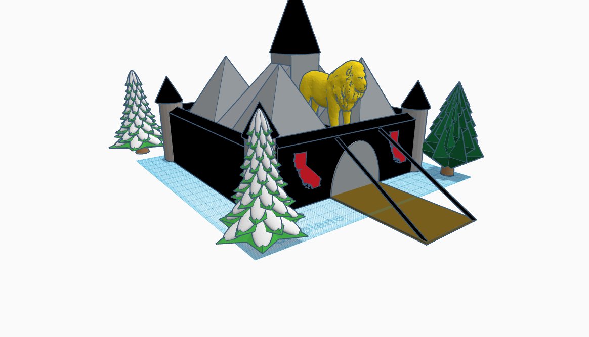 akmediaarts8's tweet photo. This is a 3D Model of a castle I created on TinkerCAD. https://t.co/h09kOyplew