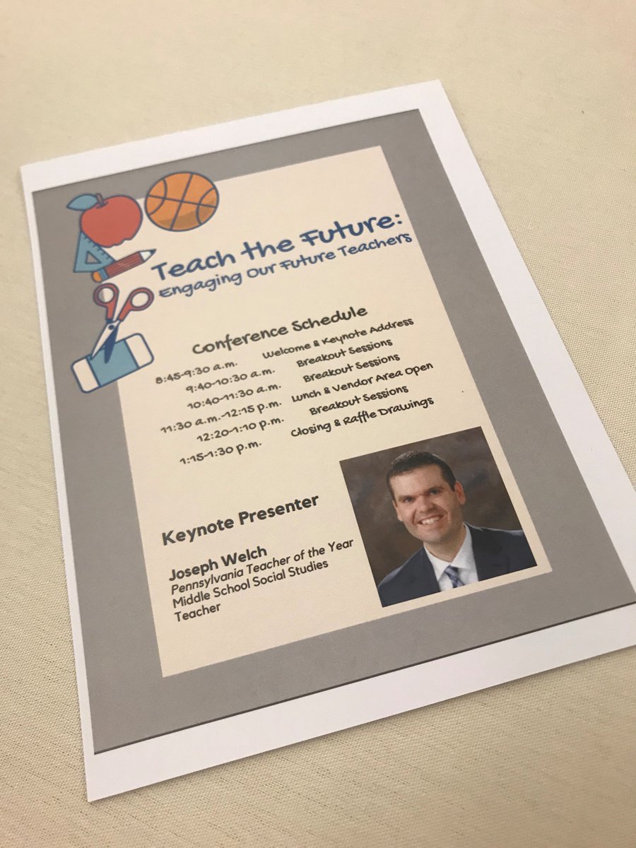 NEXTCoordinator's tweet photo. GLSH students had a great time at the "Teach the Future" Conference at @MySaintVincent. The day included an opening keynote from the PA Teacher of the Year &amp; breakout sessions about creative teaching and learning topics that will hopefully inspire future teachers! @PADeptofEd https://t.co/PfcMM6DBsD