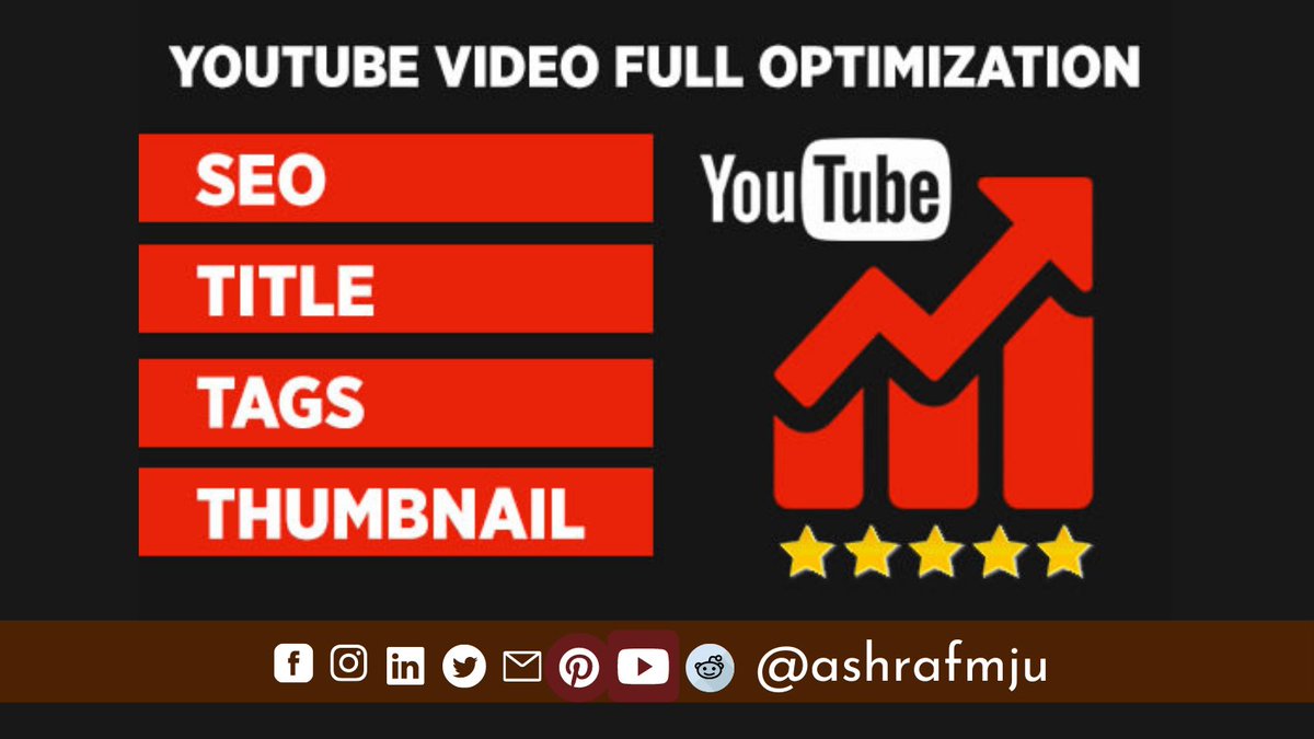 Monju134's tweet photo. I will do your YouTube Video full optimization.
#youtubevideo #youtube #channel #youtubeseo #seo #videomarketing #marketing #videos #video #optimization #engine #videoseo #videomarketing #youtuberanking #DoNotComply
#FReadom #NationalCandyDay #ThursdayMotivation https://t.co/VNwyD66qMy