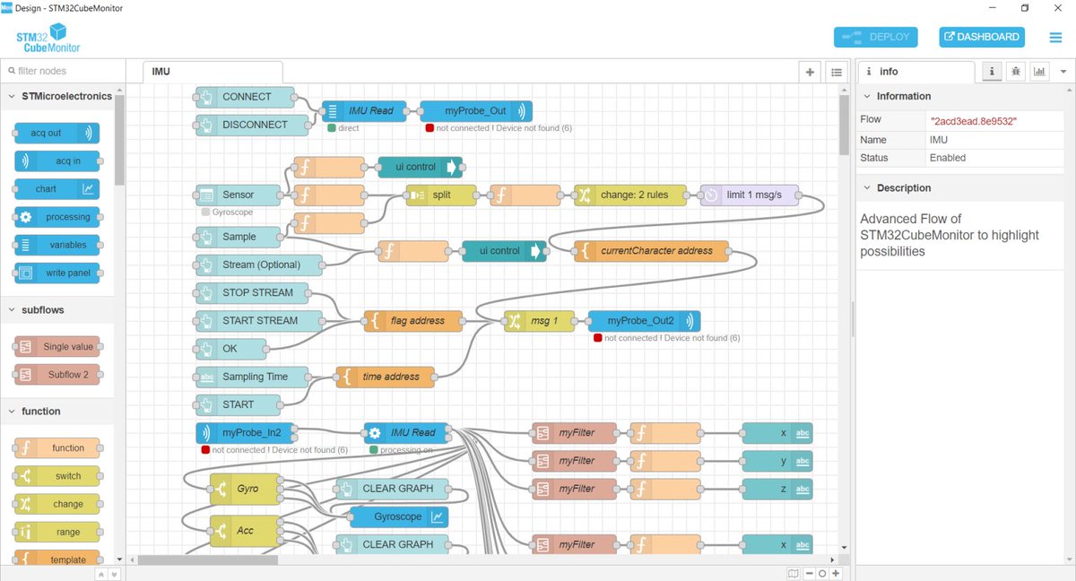 HexabitzInc's tweet image. This is a series of article explain how to build GUI using #STM32CubeMonitor (Activate Hexabitz built-in GUIs - Building from scratch) in order to ease using our modules 😊🔎 hexabitz.com/docs/how-to/bu… @ST_World #opensource #hardware #software #coding #edtech #STMicroelectronics