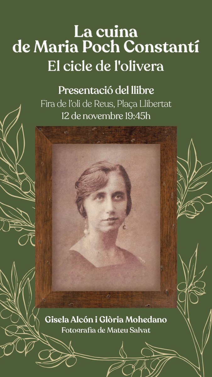 El meu segon pròleg… Gràcies pel regal, Gisela i <a href="/gloriamp/">Gloria</a> Feliç 🍀 

Escric: “L’olivera i la seva pell, on hi caben totes les metàfores i la poètica que sigui capaç de crear la imaginació. Un arbre mil.lenari q ha alimentat a tantes generacions…” <a href="/DOP_Siurana/">DOP Siurana</a> #Reus