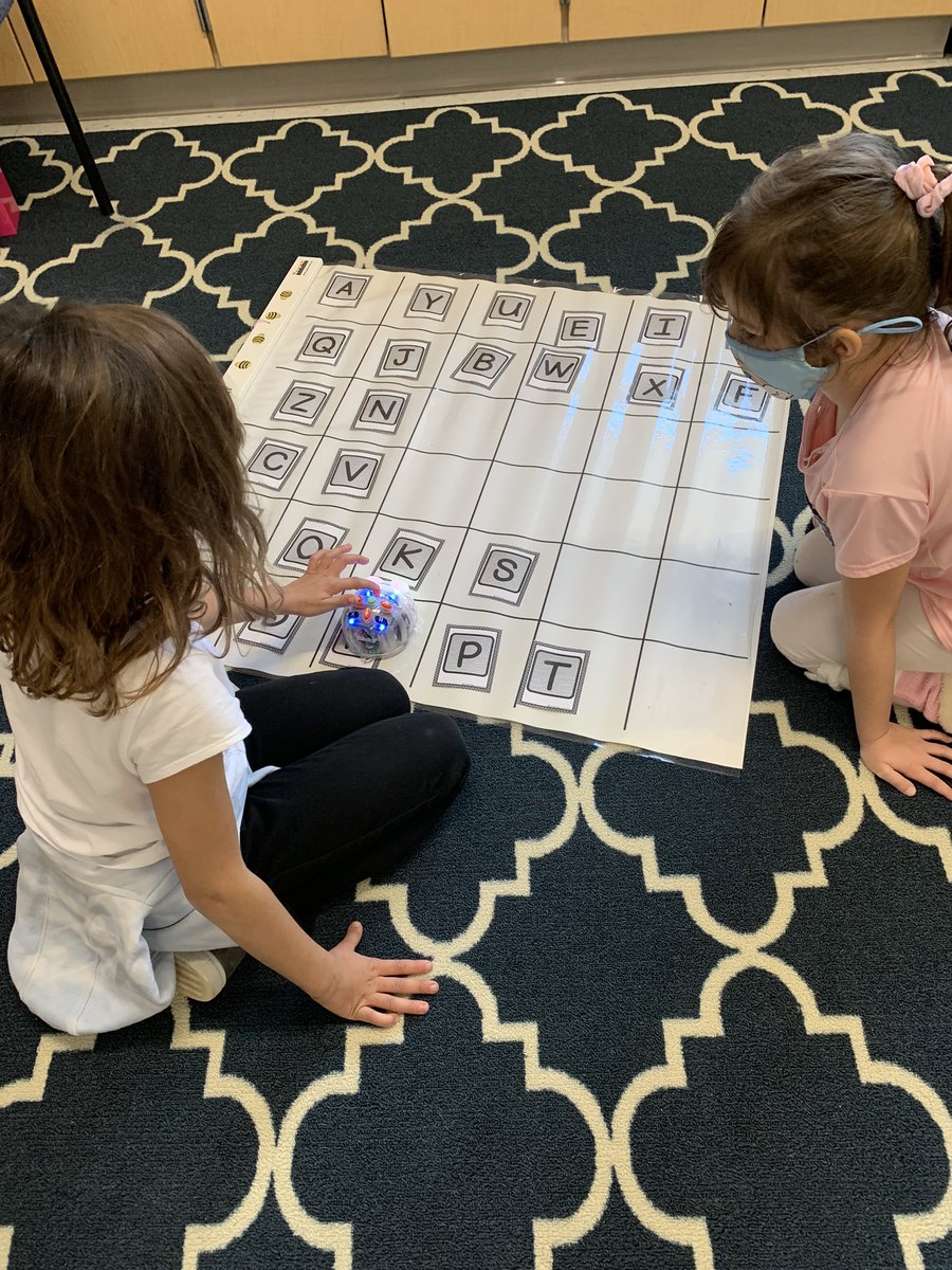Coyled97's tweet photo. Using Blue Bots to code while practicing  letter identification and sounds. Thanks Katie D!! #MURSDinspires https://t.co/TwjiJdY5gQ