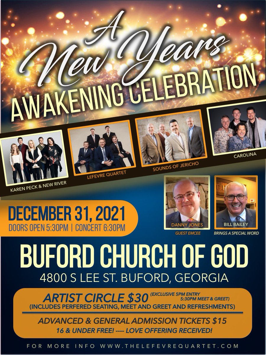 carolinatheband's tweet photo. Join us on New Year’s Eve! @TheLeFevreQt @KarenPeckNR @SoundsOfJericho @snedit @BillBaileyHGC https://t.co/ywYhrDJvKe