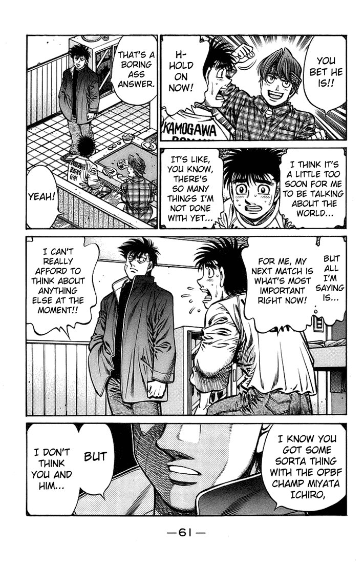 #IppoSpoilers 

Crazy, Morikawa basically telling us they never fighting and the entire fanbase be waiting for it LOOOOL https://t.co/iqhTR9lkIU