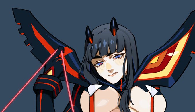Short hair and Senketsu Satsuki NSFW up on patreon 😳 https://t.co/e5iE5FRnBa 