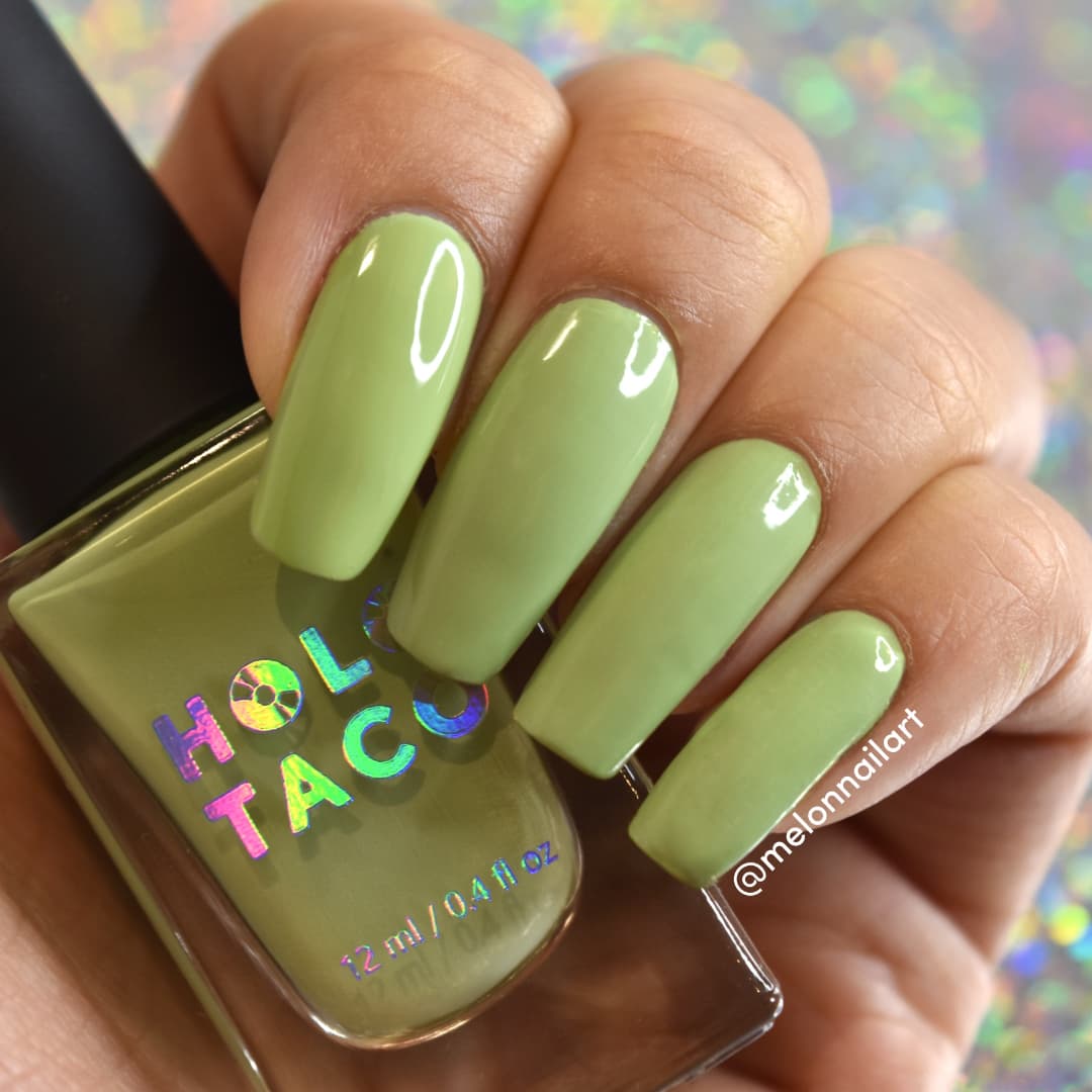 melonnailart's tweet photo. *PR Sample* Swatch 2/6
Matcha Maker from @holotaco Tea Crรจmes Collection by @nailogical ๐๐
A soft and green pastel color ๐ต that only requires 1 to 2 coats to get the full coverage ๐ฅฐ
#holotaco #holotacotea #holotacoteacremes #matchamaker #nailswatch #nailpolish https://t.co/CKN7z6k9Xt