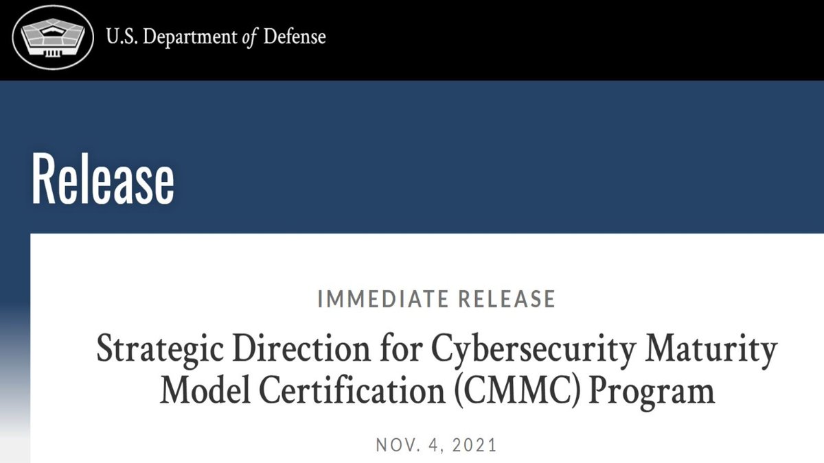 UnsungCyberHero's tweet photo. Securing America's #supplychains is mission critical via the #cybersecuritymaturitymodelcertification
https://t.co/GPvw6cAgdW #DepartmentofDefense #supplychain #cyber #cybersecurity #criticalinfrastructure https://t.co/YNNfafqnMu