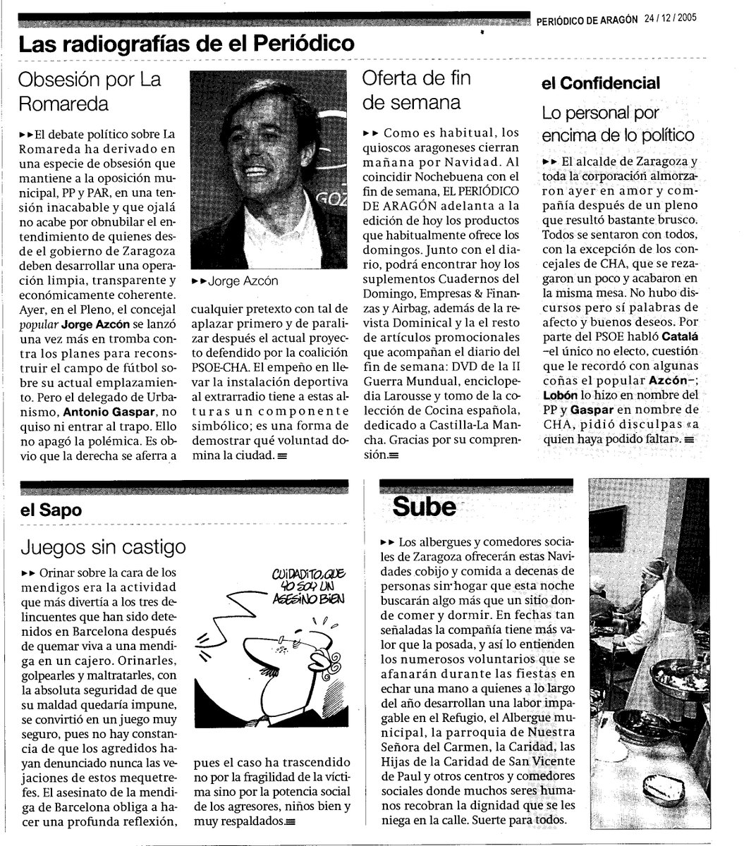 Aragonesista's tweet photo. .@Jorge_Azcon en 2005: "La reforma de #LaRomareda es una de las mayores aberraciones urbanísticas de la historia de Zaragoza" #MalditaHemeroteca #DebateZGZ21 https://t.co/IT5zzc3wXx