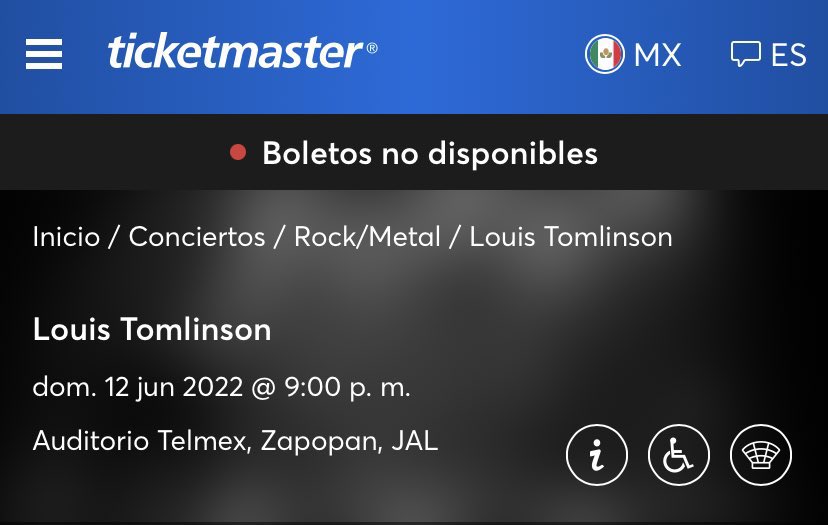 LT1CHILE's tweet photo. 🚨| Según TICKETMASTER MX, el show de Louis Tomlinson en Guadalajara será realizado el 12 de Junio, 2022. 🇲🇽 

(Aún debemos esperar la confirmación del equipo de Louis) https://t.co/7p2bbpgkSv