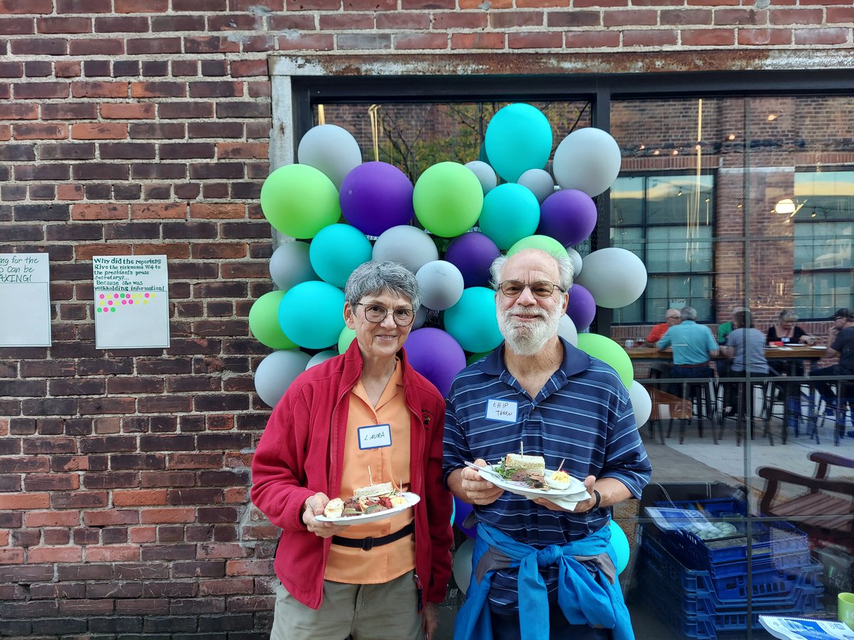 PrepareProsper's tweet photo. P+P had our Annual Volunteer Appreciation Event @ Lake Monster Brewing! It was fun to reconnect, take pics &amp; give out awards. We received a gift from the IRS in honor of our 50th year anniversary: the flag flown over the US Capitol on 2/12/21 (National Tax Day) #prepareandprosper https://t.co/YJKRWH3pqu