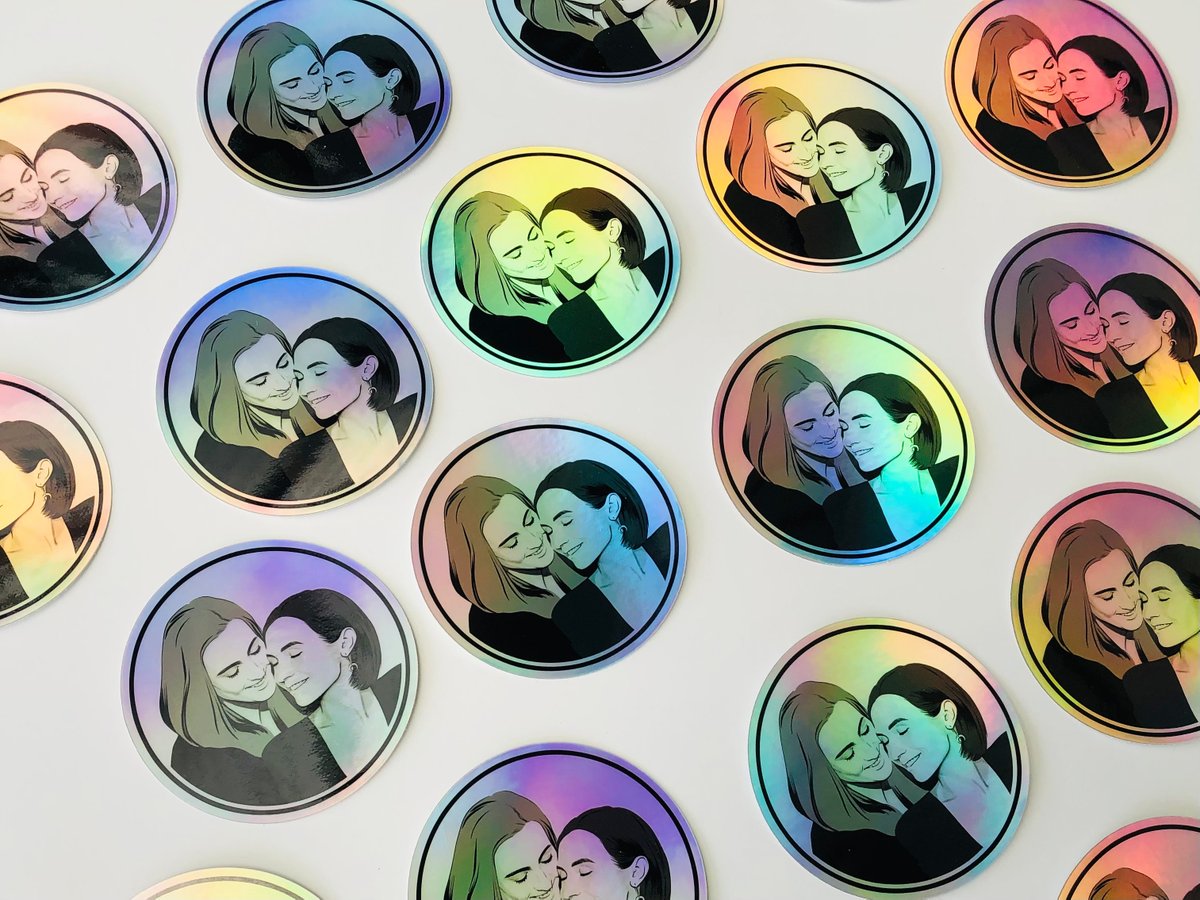 kindnessuntamed's tweet photo. GIVEAWAY &amp; 📢! Win a holographic WayHaught sticker by RT &amp; leaving a comment with hashtags #WynonnaEarp #BringWynonnaHome. I'm hosting a Virtual Market with fellow queer entrepreneurs. There will be a FREE gift from my shop for every attendee (up to 100). See you Nov 20 online! https://t.co/4tVpcJI9ux
