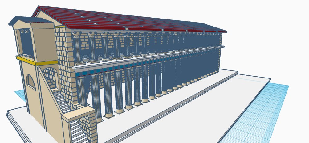 MaxLanDrawL's tweet photo. Oh look it's the (somewhat) historically accurate recreation of the Stoa of Attalos https://t.co/pfKlB7jMYa