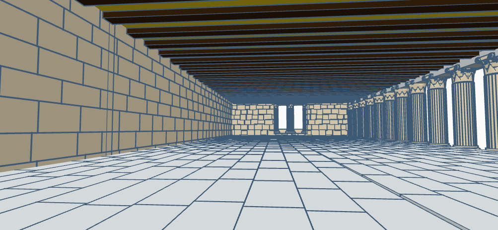 MaxLanDrawL's tweet photo. Oh look it's the (somewhat) historically accurate recreation of the Stoa of Attalos https://t.co/pfKlB7jMYa