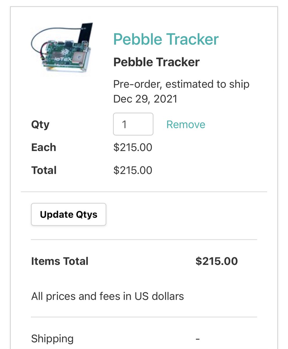 ZachVialpando_'s tweet photo. @Raullen  Does the pebble tracker look like this or as shown in the video? https://t.co/L1Ide6FNIo