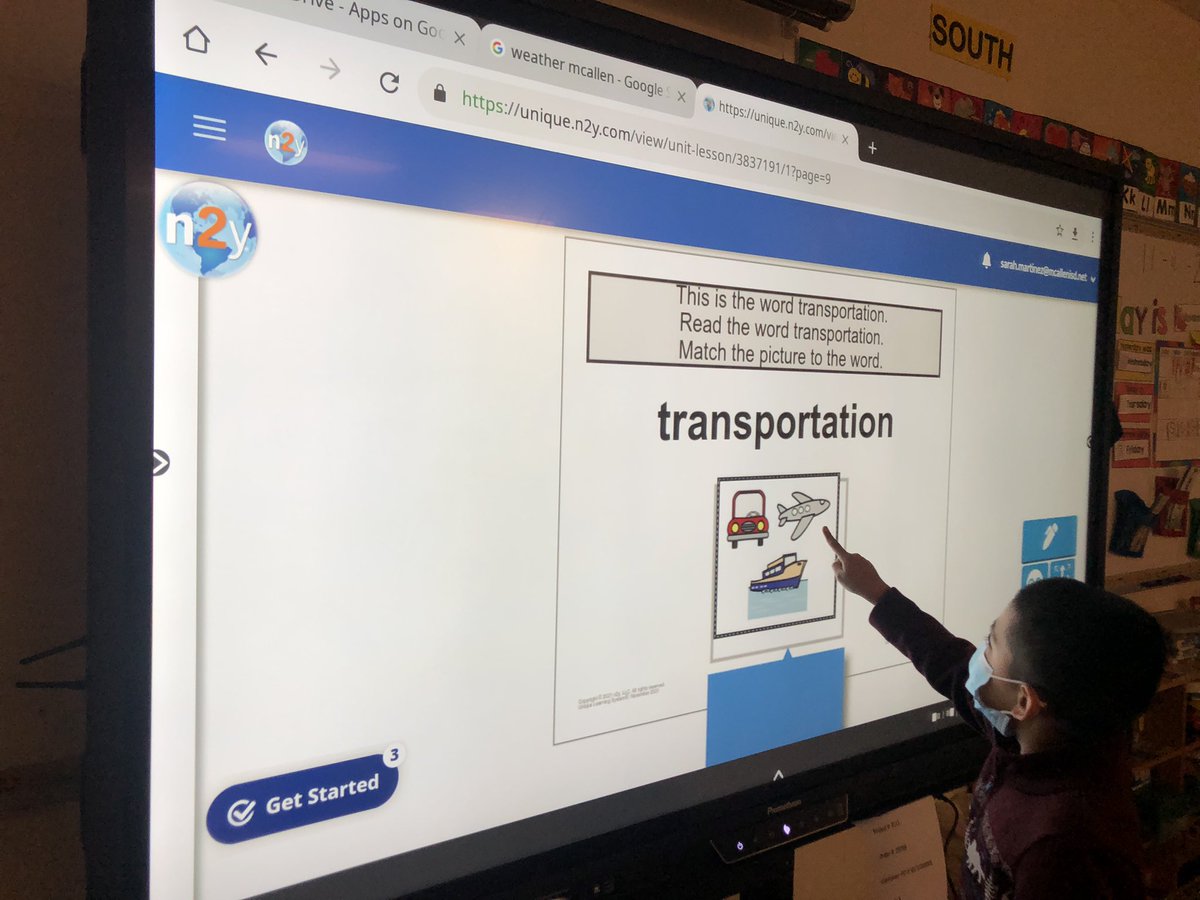 SarahMtzSPED's tweet photo. Using our new Promethean Board to work on N2Y!! Thank you McAllen ISD ❤️. @Rockets120 @sped_misd https://t.co/z40oAU4GHt