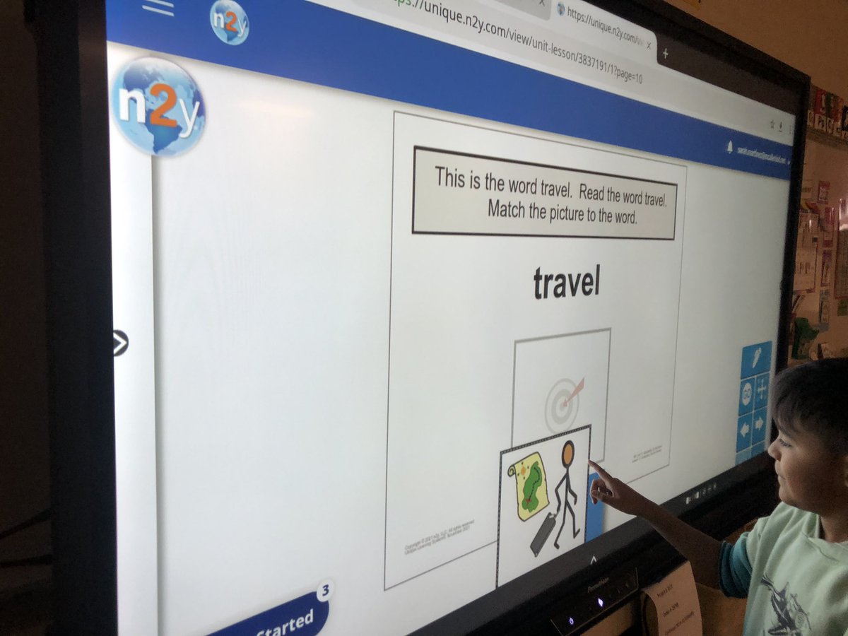 SarahMtzSPED's tweet photo. Using our new Promethean Board to work on N2Y!! Thank you McAllen ISD ❤️. @Rockets120 @sped_misd https://t.co/z40oAU4GHt