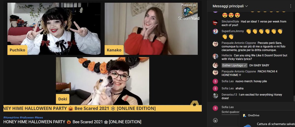honeyhime_it's tweet photo. Thank you for joining us for our annual “Bee scared Halloween Party”🎃 If you’ve missed it, here’s the link to the video🔽
https://t.co/YM6Yhxi6vh
#HoneyHime #ハニー姫
#Halloween #ハロウィン #beescared https://t.co/bSpRmJ1BRJ