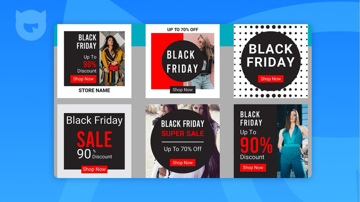 templatemonster's tweet photo. 💥Let’s get ready for Black Friday!
Meet trendy social media templates that will make your sales campaign really effective!
👉Jaw-dropping design, various sizes, PSD and JPG formats! 
Explore more #BlackFriday products >> https://t.co/VwTbxd42bL
#Webdesign #GraphicDesign #design https://t.co/2ljxXuAnWu