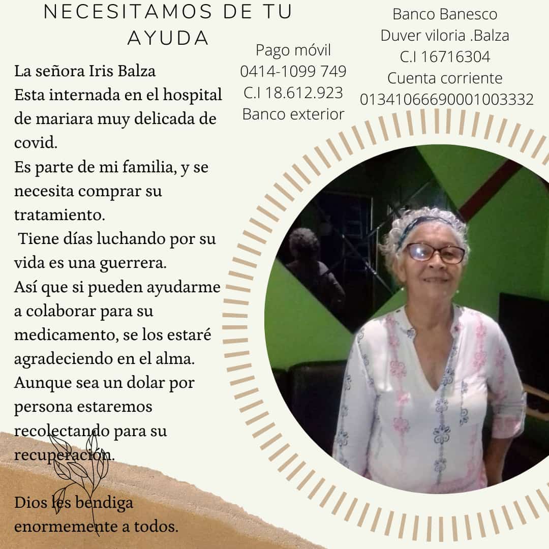 Por favor a quien pueda ayudar a colaborar con lo que pueda sería de gran ayuda. <a href="/AyudaMedicinasV/">Ayuda Medicinas Vzla</a> @AYUDAVENEZUELA4 <a href="/Ailenny24/">🍀Ailenny🍀PrayForVenezuela 🇻🇪🇪🇦</a> @traffiVALENCIA