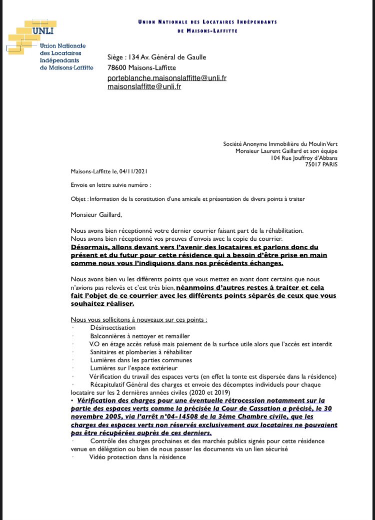 MaisonsUnli's tweet photo. Bonjour @ImmobiliereMV 👋

Nous avons bien réceptionné votre dernier pli…
Néanmoins d’autres questions ressentent en suspension…
Une réunion avec l’amicale de la #porteblanche avec @MaisonsUnli serait appréciable en décembre avant la réunion publique annoncée.
#maisonslaffitte https://t.co/p7Y3DkSPr5