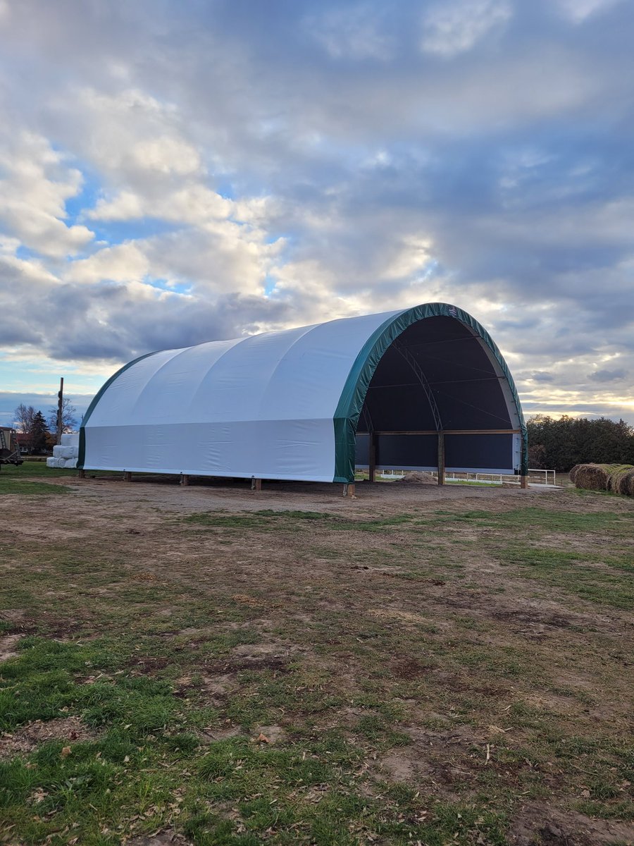 There you go folks. 56 by 40 with sidewalls makes for the ideal hay storage 👍👉🤘.