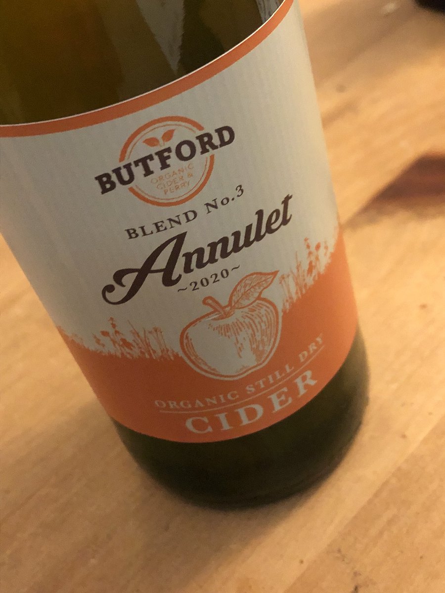 Steve Town (@sjtown) on Twitter photo #nowdrinking <a href="/ButfordCider/">Martin Harris</a> Annulet.
The usual outstanding brilliance by Martin.
Clean, Rich, tangy, fruity but with a slightly soft earthy musk.
Absolutely still & absolutely gorgeous, one of my favourite makers by far.
Purchased with several others from <a href="/ScrattingsCC/">Scrattings</a>
#realcider #nowdrinking <a href="/ButfordCider/">Martin Harris</a> Annulet.
The usual outstanding brilliance by Martin.
Clean, Rich, tangy, fruity but with a slightly soft earthy musk.
Absolutely still & absolutely gorgeous, one of my favourite makers by far.
Purchased with several others from <a href="/ScrattingsCC/">Scrattings</a>
#realcider