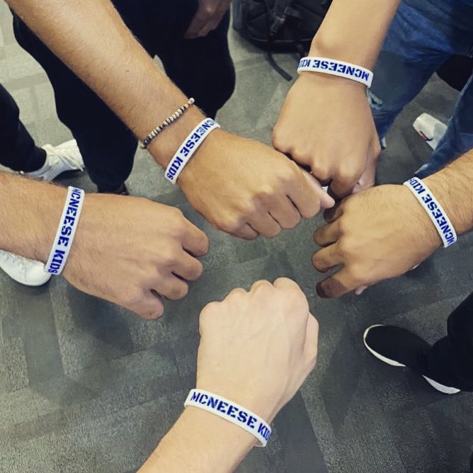These wristbands help us to show our support for and spread the word about McNeese Kids while out and about! 
#McNeeseKids #nonprofit #children #support #charity #donate #ChildreninNeed